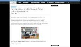 
							         Daystar University, DU Student Portal: portal.daystar.ac.ke - Explore ...								  
							    