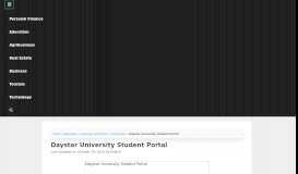 
							         Daystar University Student Portal • Urban Kenyans								  
							    
