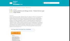 
							         Dayton Arthritis and Allergy Center - Patient Portal Login Page Fill ...								  
							    