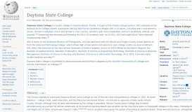 
							         Daytona State College - Wikipedia								  
							    