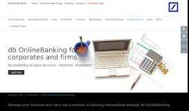 
							         db OnlineBanking for Corporates and Firms - Deutsche Bank								  
							    