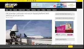 
							         DB Schenker continues roll out of digital platform ... - Air Cargo News								  
							    
