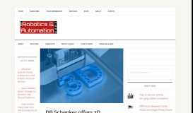 
							         DB Schenker offers 3D printing solutions via online portal								  
							    