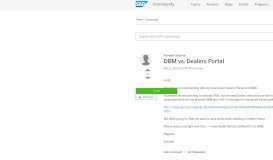 
							         DBM vs. Dealers Portal - SAP Archive								  
							    