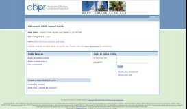 
							         DBPR Online Services Main Menu (login.login)								  
							    