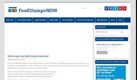 
							         Dcfs.la.gov LA CAFE Create Account - Food Stamps Now								  
							    