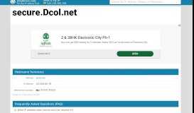 
							         Dcol - Home | dcol.net Website | secure.dcol.net								  
							    