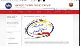 
							         DCPS Celebrates Teachers of the Year - Daviess County Public Schools								  
							    