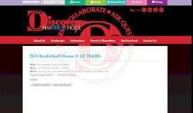 
							         DCS Basketball Game @ UC TEAMS | Discovery Charter School								  
							    