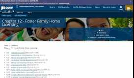 
							         DCS: Chapter 12 - Foster Family Home Licensing - IN.gov								  
							    