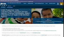 
							         DCS: Child Protective Index Checks/Child Protection Service History ...								  
							    
