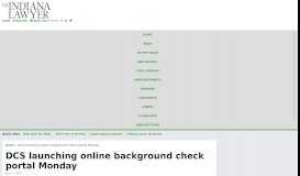 
							         DCS launching online background check portal Monday | 2018-06-01 ...								  
							    