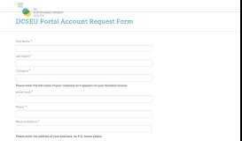 
							         DCSEU Portal Account Request Form | DC Sustainable Energy Utility								  
							    