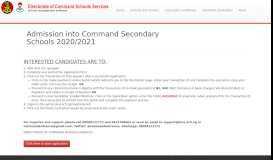 
							         DCSS Suite | How to Apply - Command Secondary School								  
							    