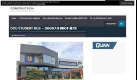 
							         DCU Student Hub – Duggan Brothers - Construction								  
							    