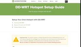 
							         DD-WRT Hotspot Setup - HotspotSystem								  
							    