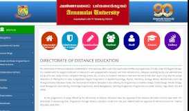 
							         DDE Portal - Annamalai University								  
							    