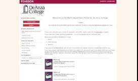 
							         De Anza College | Pearson Learning Solutions								  
							    
