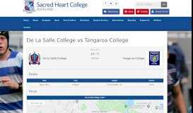 
							         De La Salle College vs Tangaroa College – RugbyUnion								  
							    