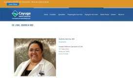 
							         de Lima, Andreia MD - Cayuga Medical Associates								  
							    