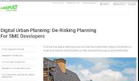 
							         De-Risking Planning For SME Developers - Future Cities Catapult								  
							    