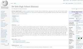 
							         De Soto High School (Kansas) - Wikipedia								  
							    