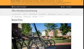 
							         Deacon Place - Office of Residence Life and Housing								  
							    