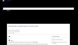 
							         Deactivate a portal user in a test class - Stack Overflow								  
							    
