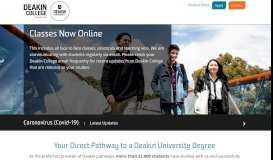 
							         Deakin College: Deakin Pathways to University | Foundation ...								  
							    