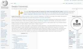 
							         Deakin University - Wikipedia								  
							    
