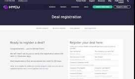 
							         Deal registration | HYCU								  
							    