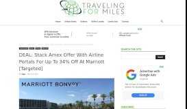 
							         DEAL: Stack Amex Offer With Airline Portals For Up To 34% Off At ...								  
							    