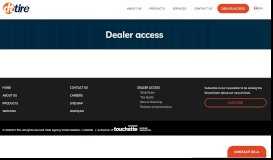 
							         Dealer access - DT Tire								  
							    
