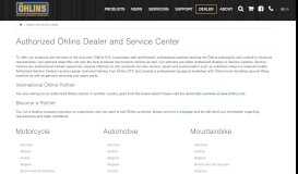
							         Dealer and service center - Öhlins DTC								  
							    