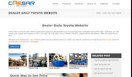 
							         Dealer Daily Toyota Website - Scaie Heavy Machinery								  
							    