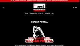 
							         DEALER PORTAL – Bear Flag Defense								  
							    
