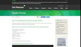 
							         Dealer Portal - First Response Finance								  
							    