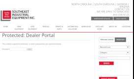 
							         Dealer Portal | Southeast Industrial Equipment Inc.								  
							    