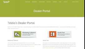 
							         Dealer Portal - Teldio								  
							    