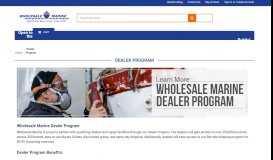 
							         Dealer Program | Wholesale Marine								  
							    
