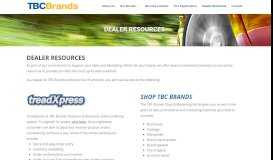 
							         Dealer Resources - TBC Brands								  
							    