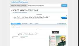 
							         dealer.manitou-group.com at Website Informer. Login. Visit ...								  
							    