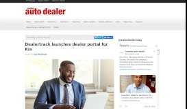 
							         Dealertrack launches dealer portal for Kia - Canadian auto dealer								  
							    