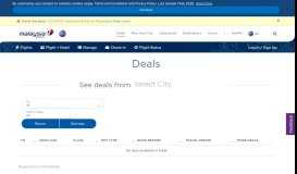 
							         Deals - Malaysia Airlines								  
							    