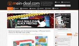
							         Deals, Schnäppchen und Preisfehler auf Mein-Deal.com								  
							    