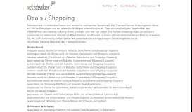 
							         Deals / Shopping - netzdenker.com								  
							    