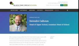 
							         DeAndre Calhoun • Black Pine Circle School								  
							    