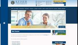 
							         Dear Students, A new Student Portal has been ... - Keiser University								  
							    