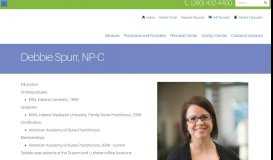
							         Debbie Spurr, NP-C | Women's Health Advantage								  
							    