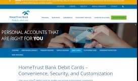 
							         Debit Card | Visa Debit Card | Card Security | HomeTrust Bank								  
							    